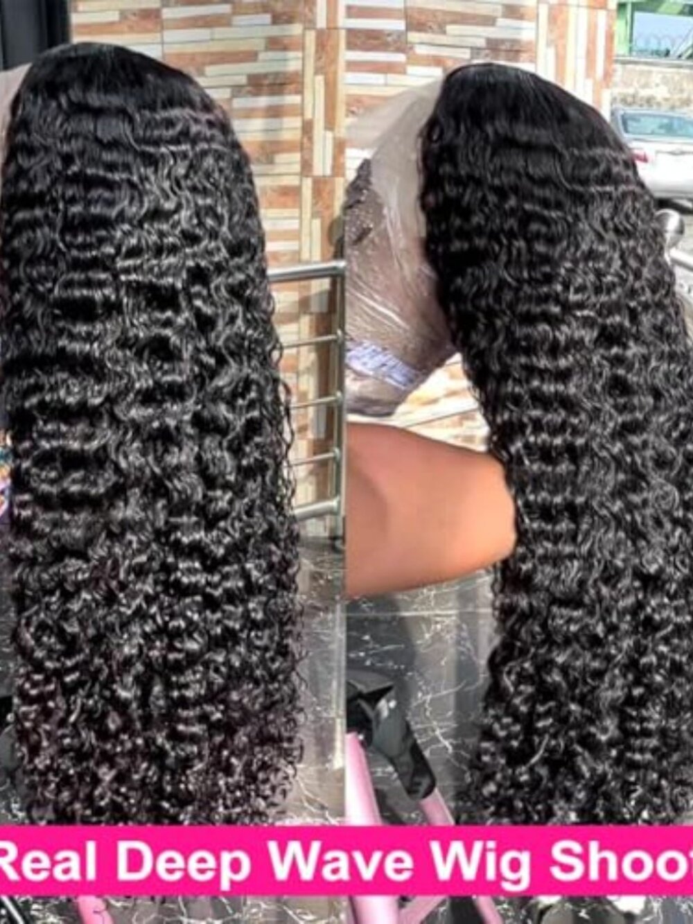 NEW 13x6 Deep Wave Lace Front Wigs Human Hair 30 Inch HD 220 Density Pre Plucked - Picture 3 of 7